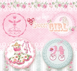 Набор украшений фишки коллекция Sweet GIRL  от Bee Shabby